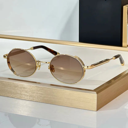 Orang Oavl Alloy Germany Sunglasses for Men Women UV400 High Quality Handmade Gradient Classical Optical Eyeglasses with Case