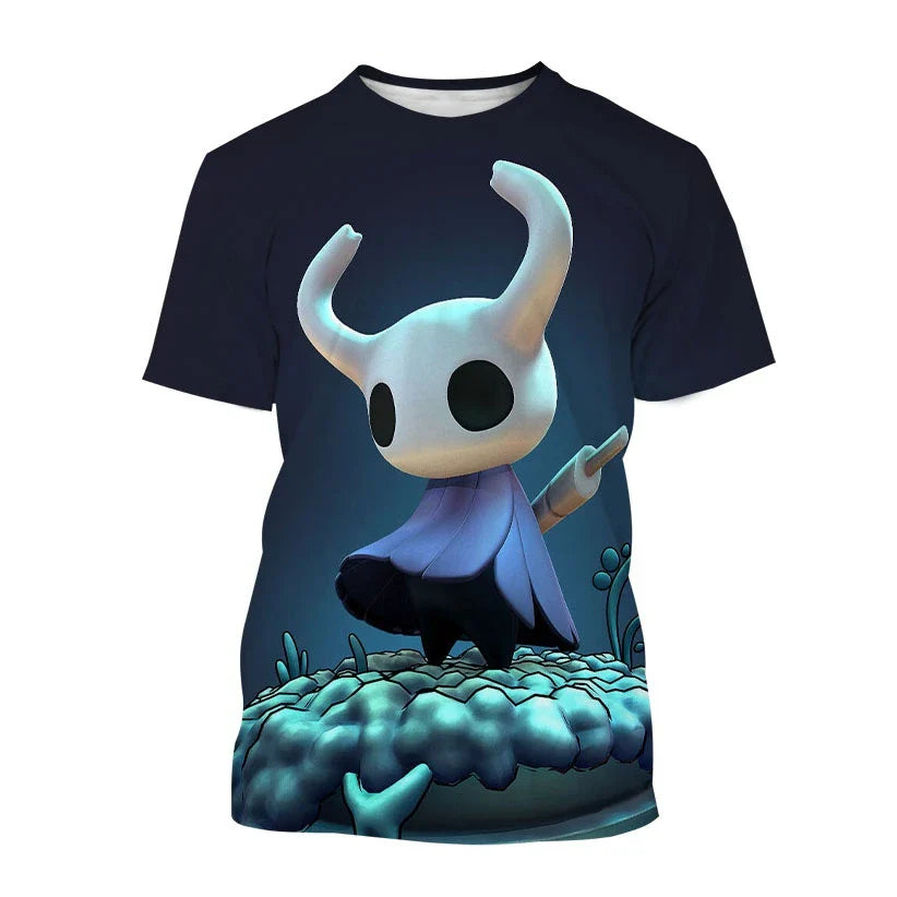Game Hollow Knight 3D Print T-Shirts Summer Men Women Casual Fashion Oversized Short Sleeve T Shirt Male Tees Tops Man Clothing