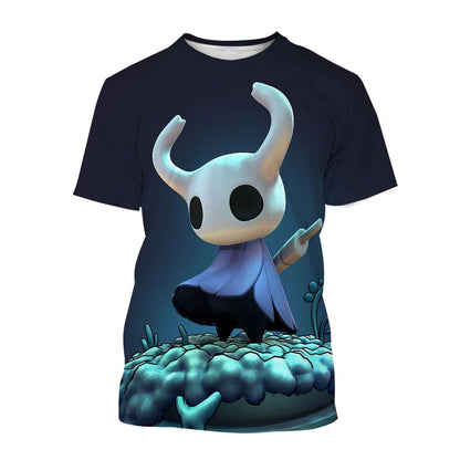 Game Hollow Knight 3D Print T-Shirts Summer Men Women Casual Fashion Oversized Short Sleeve T Shirt Male Tees Tops Man Clothing
