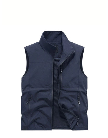 2024 Outdoor Casual Vest For Men Large Pocket Fashion Coat High Quality Design Hot Street Wear Vest For Men