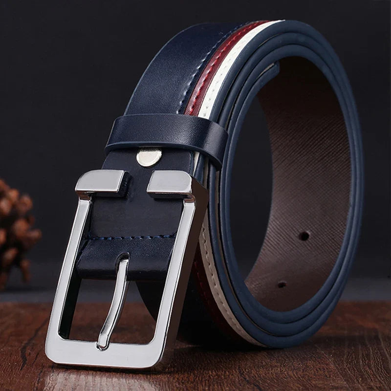 Men’ s Belt Male High Quality Leather Belt Men Male Genuine Leather Strap Luxury Pin Buckle Fancy Vintage Jeans Free Shipping