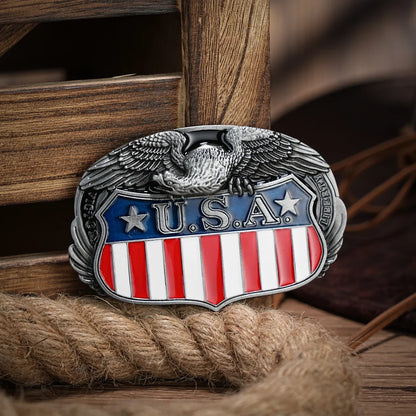 Western Belt Buckle Initial Vintage-Cowboy Rodeo Silver Large Belt Buckle for Men Women