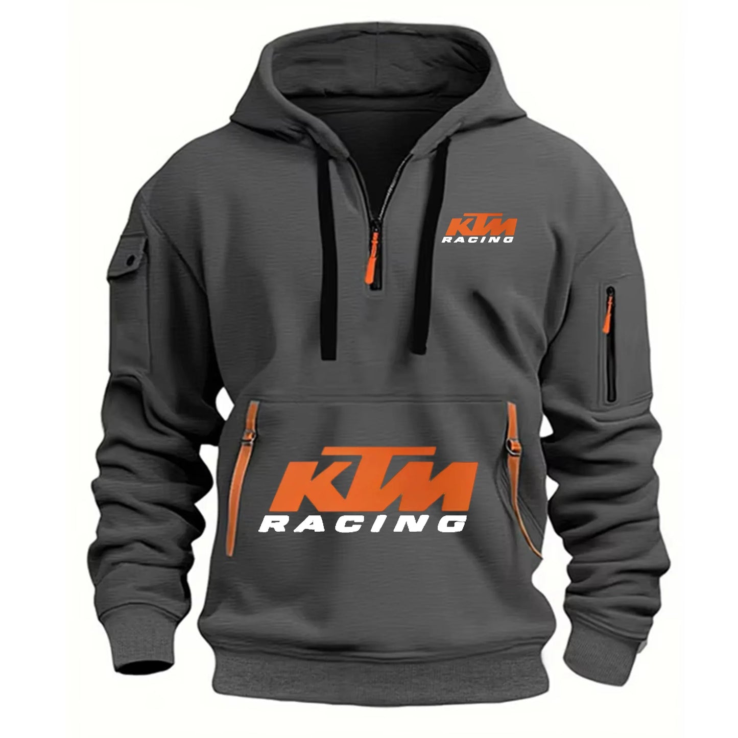 Outdoor Sports Enthusiast Zipper Hoodie 2026 New Men's and Women's Fashion Half-Zip Pocket Spring and Autumn Hoodie