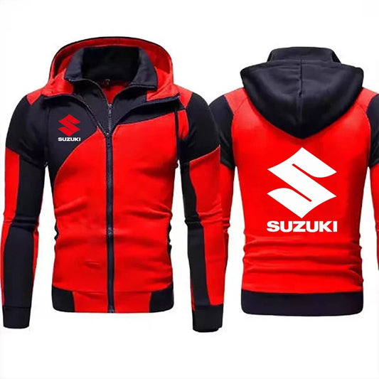 men's hoodie, motorcycle hoodie, couple's vacation two outdoor sports, casual and fashionable warm zipper hoodie