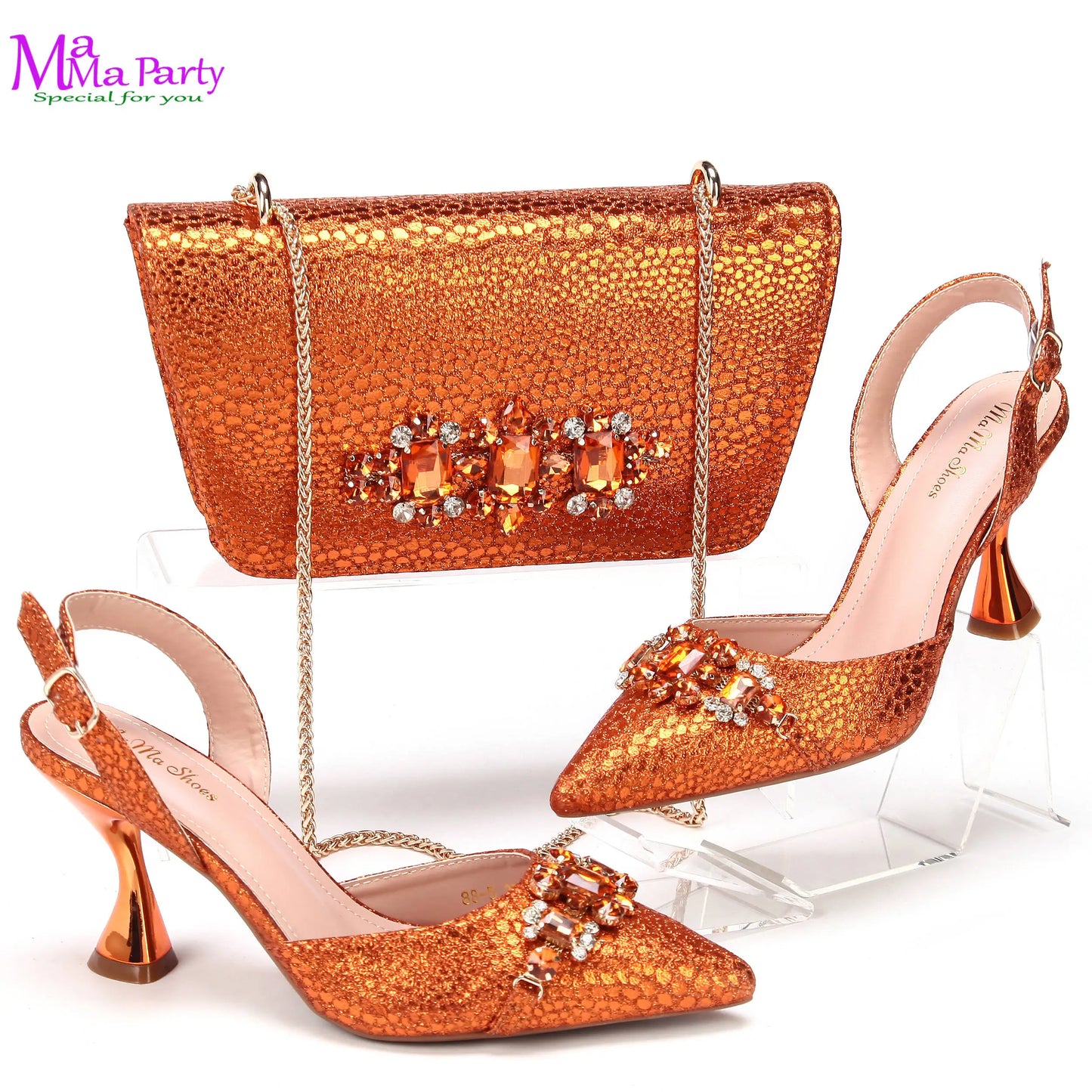 Wine Fashion Leisure Style 2025 New Coming Nigerian Women Shoes Matching Bag Set Pointed Toe High Quality  For Wedding Party