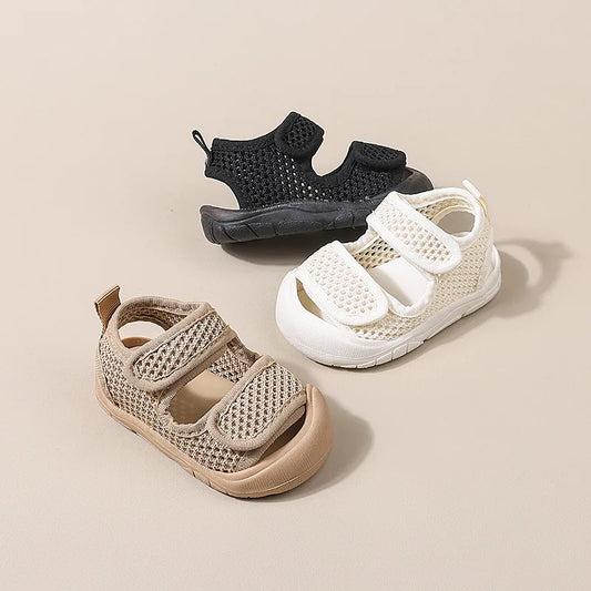 Baby Boy Sandals 2025 Summer Toddler Shoes Baby Girl Soft Flexible Sandals Newborn Infant Outdoor First Walkers