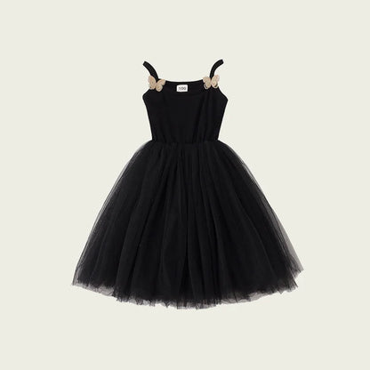 2026 Summer Baby Girls Kids Cute Tutu Sling Dress Sleeveless Tulle Birthday Party Vestido Ballet Princess Dress Children Clothes
