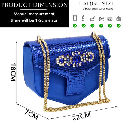 Italian Shoes and Bags Matching Set 2024 Women Heel Party for Silver Colour Italian Design Wedding Bigger Size Shoes