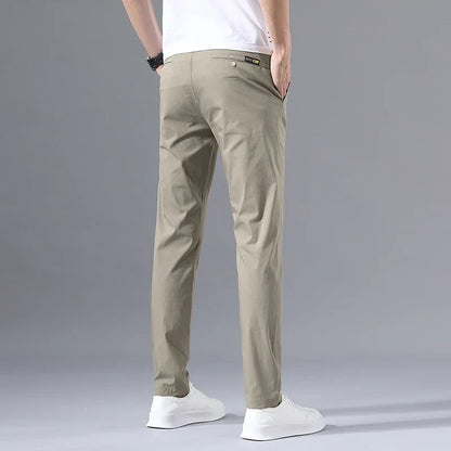 Spring Summer Thin Slim Men Casual Pants Classic Business Cotton Stretch Golf Trousers Korean Fashion Male Clothing Pants