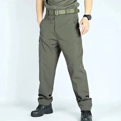 Summer Quick Dry Men Pants Thin Hunting Tactical Cargo Pants Multi-Pocket Loose Long Trousers Lightweight Hiking Work Pant