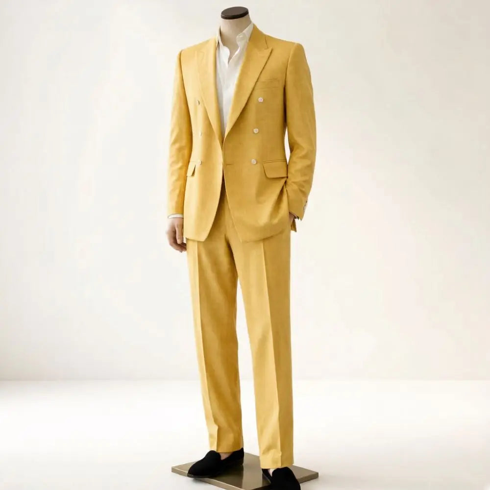 Mens Sage Green Double Breasted 2 Pieces Summer Wedding Suit Tailored Slim Fit Groom Formal Flap Pockets Beach Prom Office Wear
