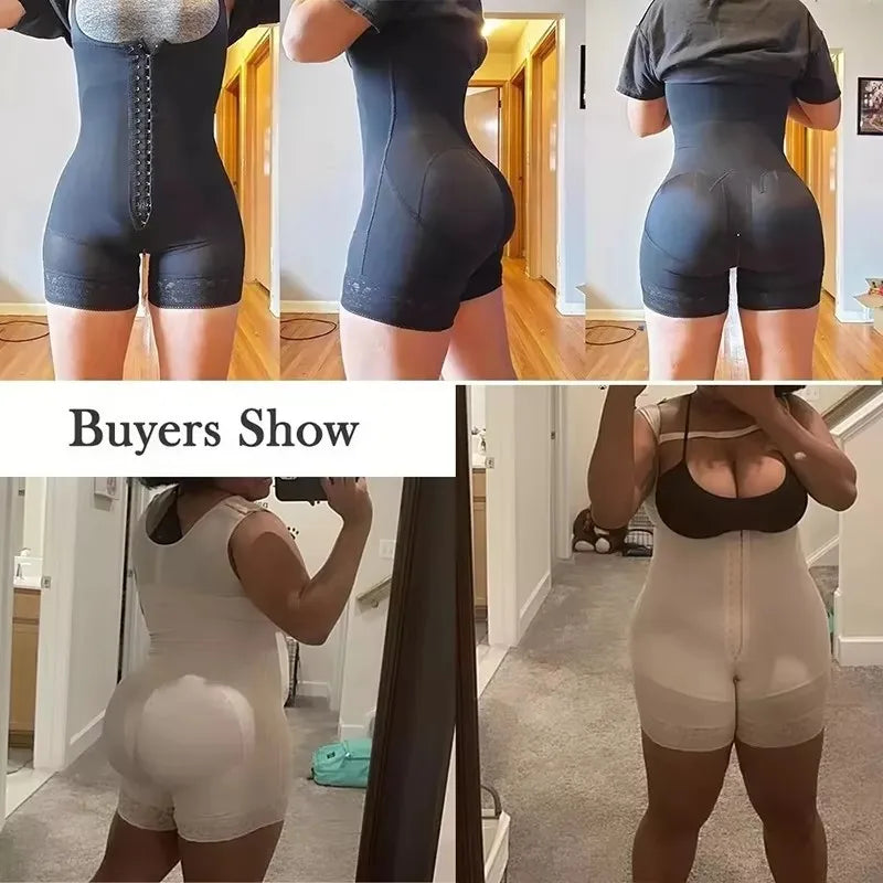 High Compression Body Shapewear Women Fajas Colombianas Corrective Girdles Tummy Control Post Liposuction BBL Slimming