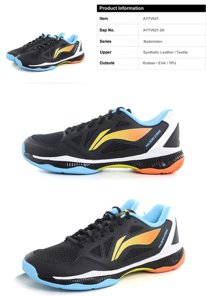 Unisex HALBERD STRIKE Badminton Shoes Breathable Comfortable LiNing Men Women Training Sneakers AYTV021