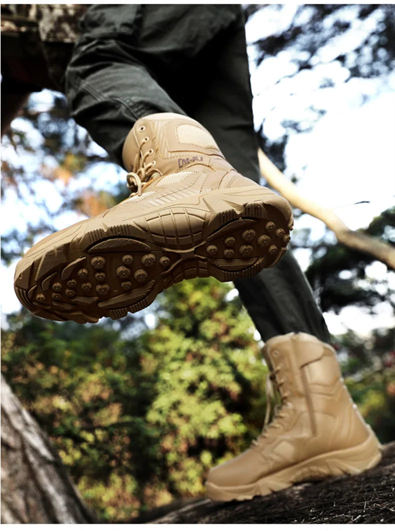 Outdoor Waterproof Safety Shoes Security Steel Toe Cap Men's Boots Working Steel Toe Anti-Smashing Men's Work Boots Size 47