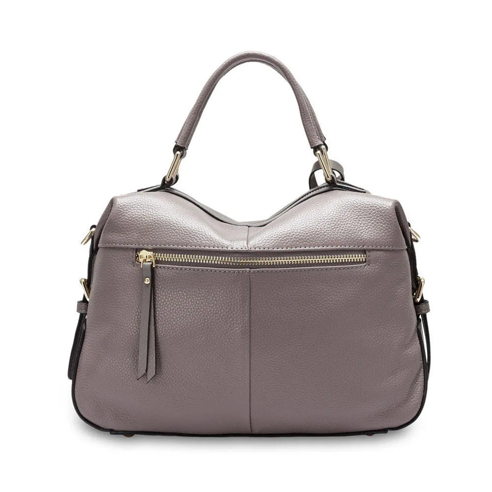 Dark Blue Women Boston Bag 100% Genuine Leather Handbags Female Charm Crossbody Purse Luxury Shoulder Bags For Work Shoppi