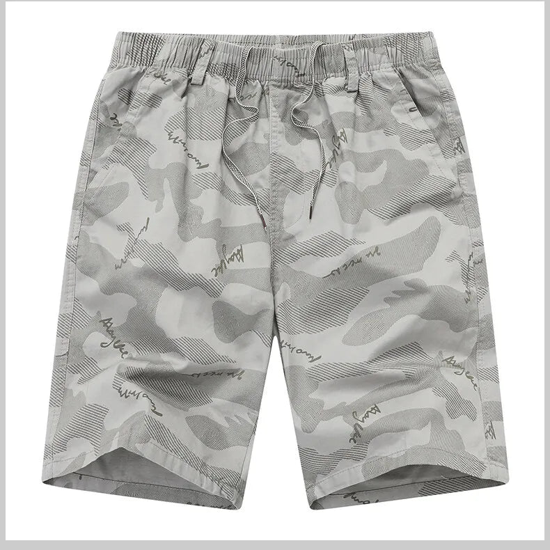 Men's Sweat Shorts Relaxed Fit Mens Cargo Shorts Casual Camo Shorts Drawstring Cotton Shorts Stretch Elastic Waist