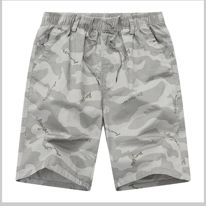 Men's Sweat Shorts Relaxed Fit Mens Cargo Shorts Casual Camo Shorts Drawstring Cotton Shorts Stretch Elastic Waist