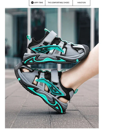 Boys' Toe-Protecting Sports Casual Shoes and Sandals