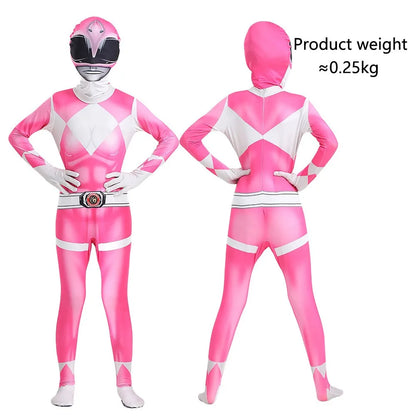 Adult Kids Superhero Power Samurai Sentai Shinkenger Rangers Costume Cosplay Adult Jumpsuit Dress Halloween Party Zentai Suits