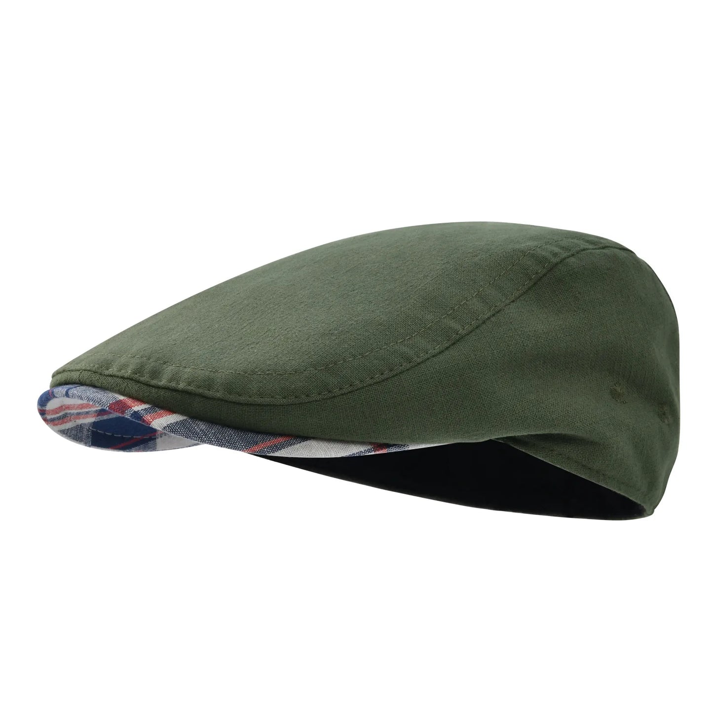 Mens Flat Cap Soft Vintage Linen Hats Casual Retro Newsboy Hat Beret for Male Driving Ivy Hats Summer Autumn