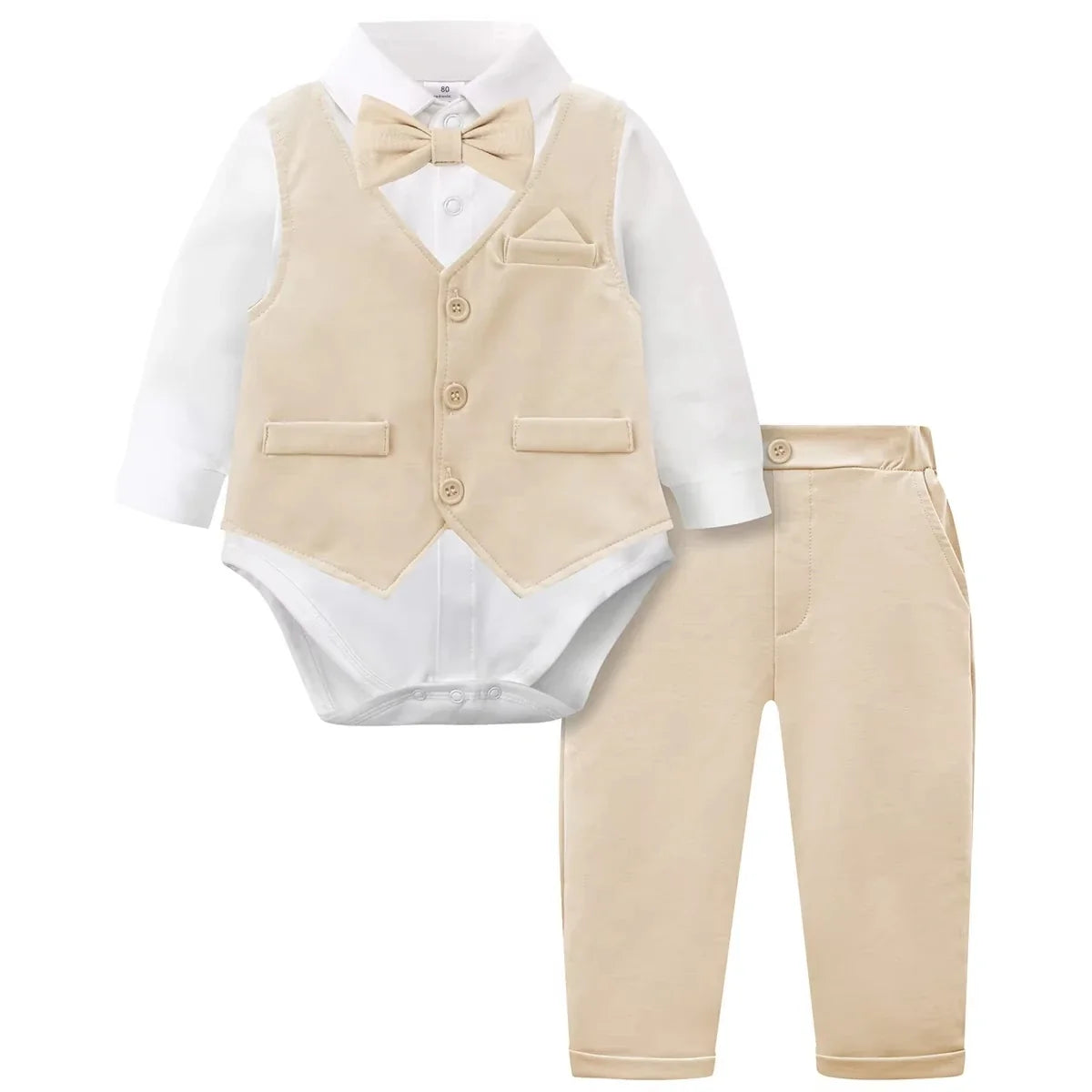 Baby Tuxedo Boys Suit Infant Wedding Gentleman Formal Dress Easter Ring Bearer Outfit Set Toddler Birthday Party Gift Clothes