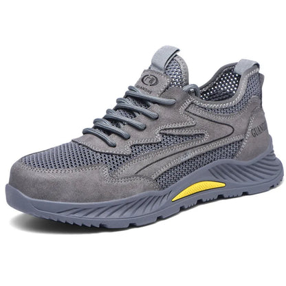 summer mesh safety shoes breathable work shoes industrial construction indestructible shoes for men steel toe safety work boots