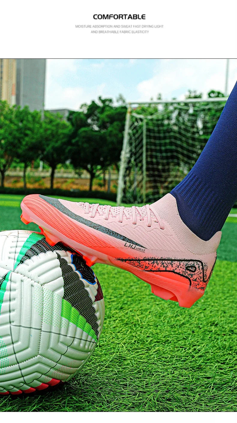 New Men's Soccer Shoes Cleats Sneakers Non-Slip Wholesale Football Boots Training FG Top Quality Drop Shipping Unisex Adult