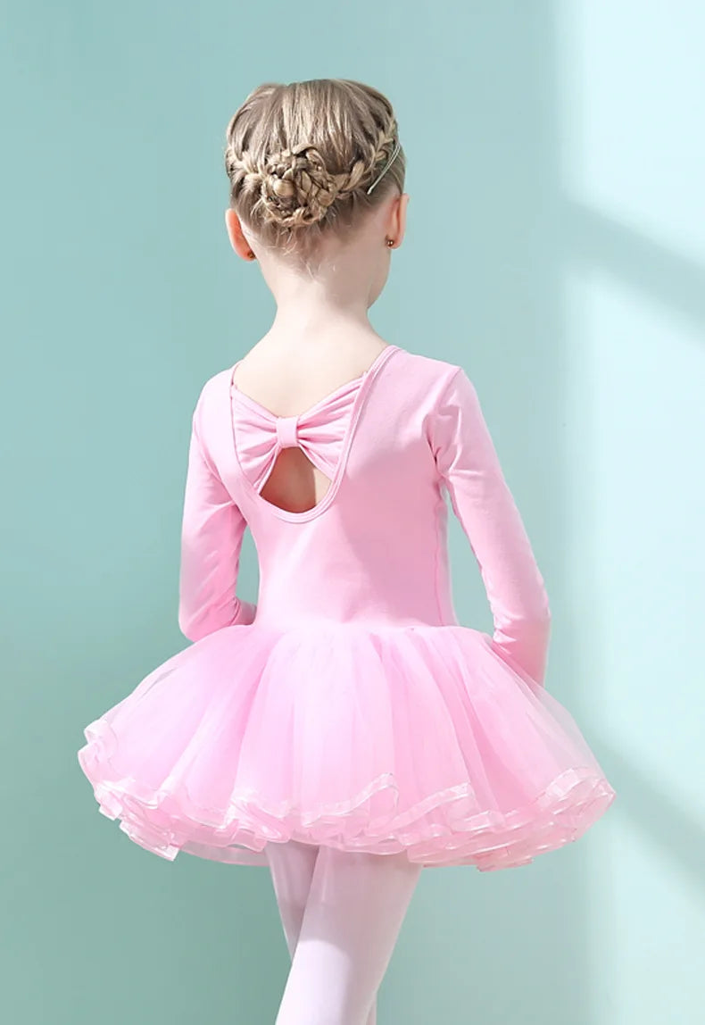 Children's Dance Costume Girl Dress Tutu Outfit Vestido Girls Clothes Ballet Leotard Robe Fille Summer Ballet Skirt Baby Dresses