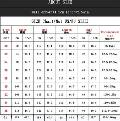 Mens Baggy Jeans Spring and Autumn New Fat Guy Large Size Fashion Multi-pocket Wide Loose Jeans Mens Denim Trousers