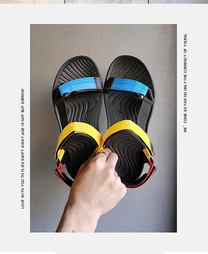 Fashion Outdoor Lightweight EVA Sole Breathable Sandy Beach New Men Sandals Garden Shoes Summer High Quality Clogs Big Size 46