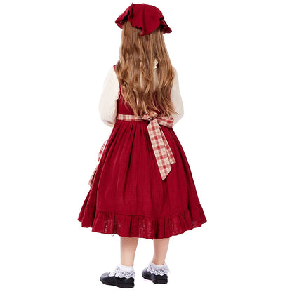 Children Selling Matches Little Girls Cosplay Costumes Stage Plays Rural Farms Maids Commoners Poor People's Halloween clothes