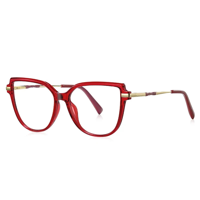 Stylish Large Frame Simple Geometric Design Anti-blue Light Reading Glasses Customized Prescription Available PFD2210