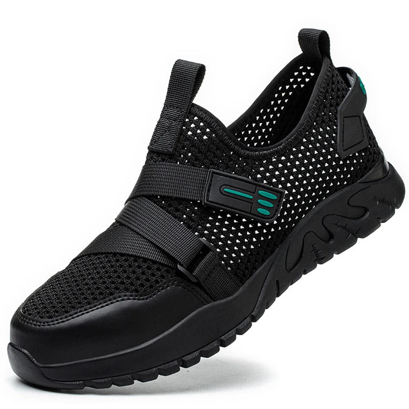 summer work sneakers breathable work shoes comfortable work shoes anti-puncture indestructible safety shoes man light work boots