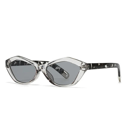 Fashion UV400 Cat Eye Sunglasses for Women Outdoor Stylish Retro Eyewear with Unique Temple Design Sun Glasses Gafas De Sol