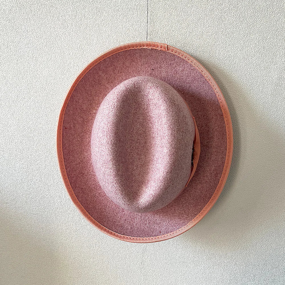 New British Style Wool Felt Fedora Hats for Men Roll Up Brim Homburg Gentleman Church Jazz Hat Party Dress Cap