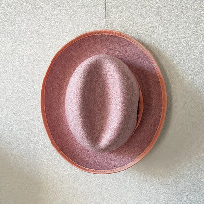 New British Style Wool Felt Fedora Hats for Men Roll Up Brim Homburg Gentleman Church Jazz Hat Party Dress Cap