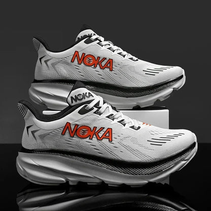 Men's Running Shoes Jogging Breathable Mesh Cushioning Non-Slip Outdoor Luxury shoes Couple Trainer Race Sneakers Off-road Shoes