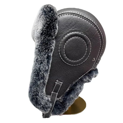 Domo Ushanka Fur Hat Winter Adult Keep Warm Cap Bomber Hats For Women Rex Rabbit Fur Hat With Ear Recommend Winter Sales