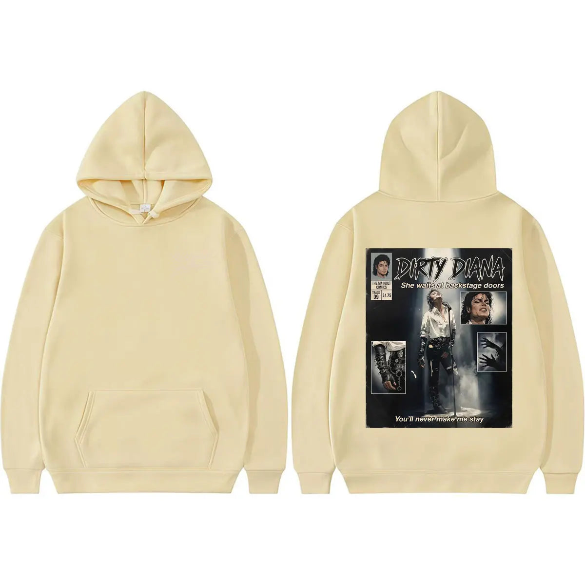 Michael Jackson Dirty Diana Hoodie King of Pop Bad Era Rock Sweatshirts Men Women Fashion Hip Hop High Quality Hoodie Streetwear
