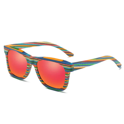Natural Bamboo and Wooden Sunglasses VIP Manual Polarized Glasses Luxury Brand Environmental Degradable Glasses Gift Box
