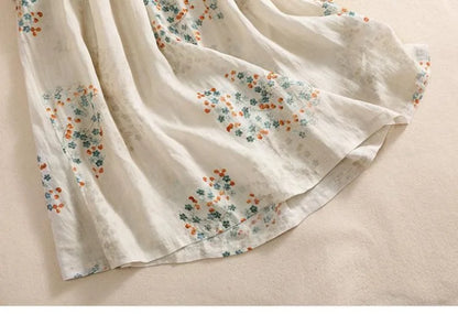 Dress Women Long Print Elegant Clothing Vintage Elastic Waist Korean Casual Beach Style V-Neck Fashion Robe Vestidos De Mujer