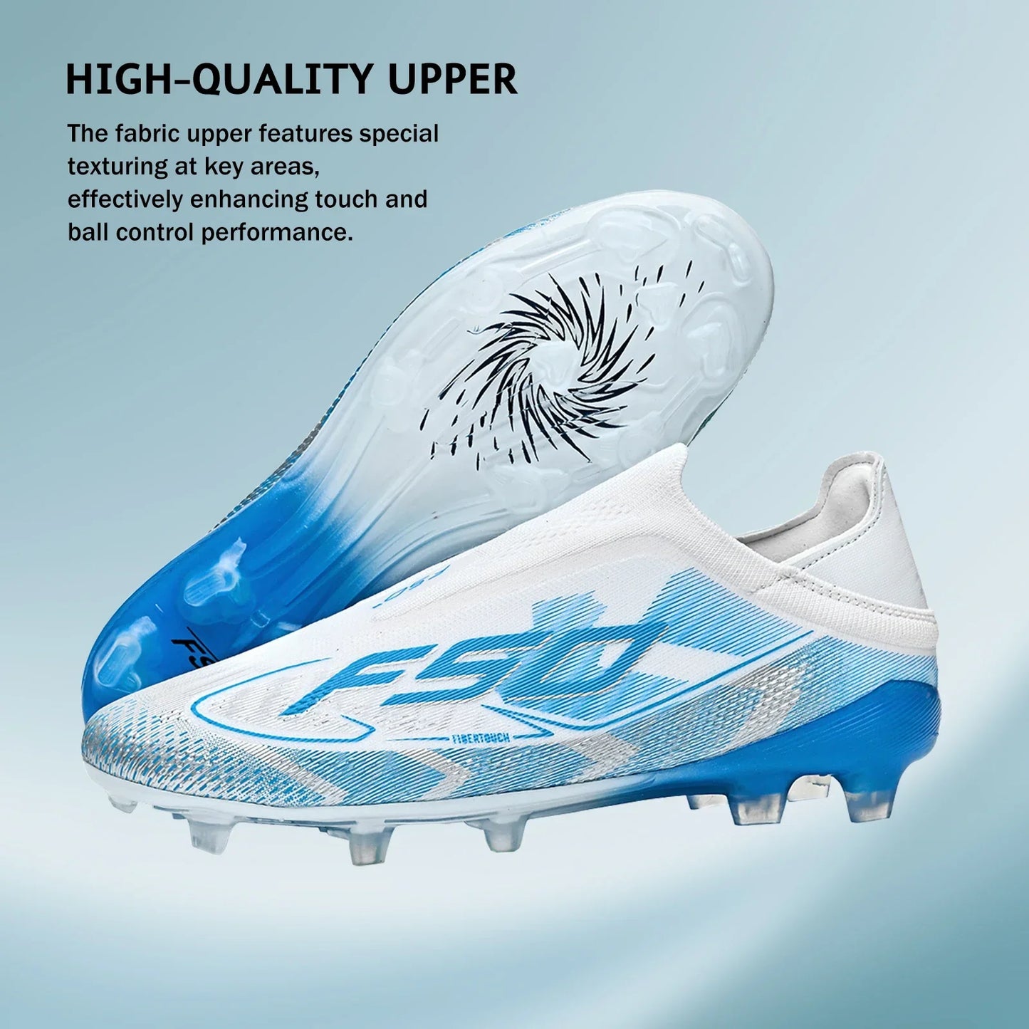 AG/FG Firm Ground Soccer Cleats for Men Women Kids Youth PU Fabric Rubber Sole Non-Slip Wear-Resistant Training Boots
