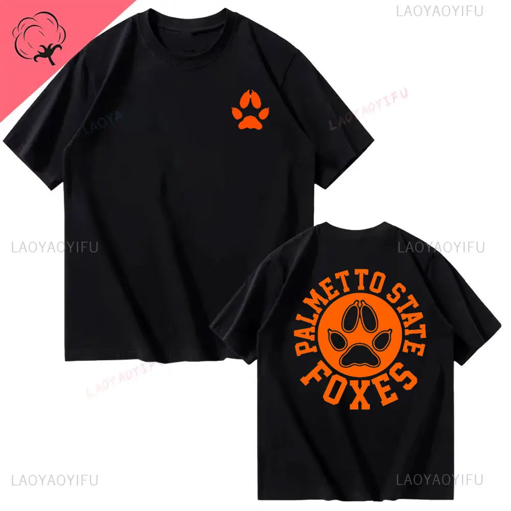 All for The Game Palmetto State Foxes Andrew Minyard Cotton High Quality EU Size Tops Men T-Shirt Y2k Unisex Harajuku Clothing