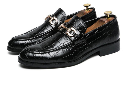 Classic Social Leather Shoes For Men Leather Loafers Wedding Casual Business Brogues Shoes Men Office Leather Men's Dress Shoes