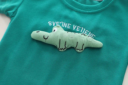Children Clothes Suit Summer Kids Boys Girls 3D Animal T Shirt Shorts 2Pcs/Set Kids Infant Clothes Toddler Sportswear
