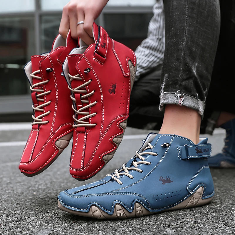 Outdoor Hiking Shoes with Wear-resistant High Top Design Sports Shoes with Comfortable Foot Feel Casual Life 2025 White Boots