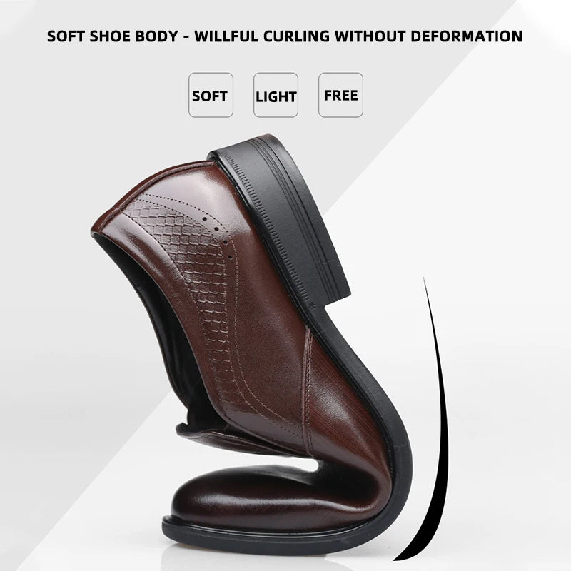 Genuine leather breathable business casual leather shoes Korean version formal British commuting leather shoes