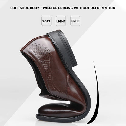 Genuine leather breathable business casual leather shoes Korean version formal British commuting leather shoes