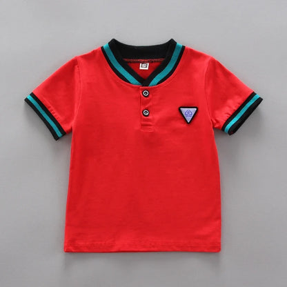 Summer Cotton Baby Boys Short-sleeved Suits Fashion Toddlers Girls Polo Clothing Suits Casual