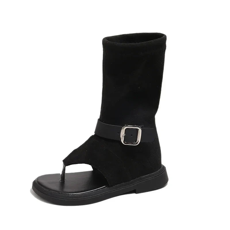 Children Casual Sandals for Girls 2025 Summer New Fashion Korean Style Soft Bottom Anti-slippery Versatile Trend Cool Flip Flops